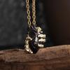 Creative Gothic Hand Holding Heart Pendant Necklace for Men Women Fashion Rock Hip Hop Party  Gift