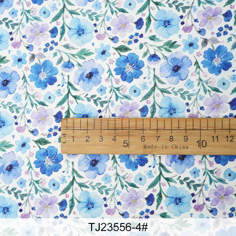 0.5m/1m/2m Soft Breathable Small Floral Print Chiffon Fabric for Summer Dresses Children's Clothing Skirts DIY Sewing Fabric