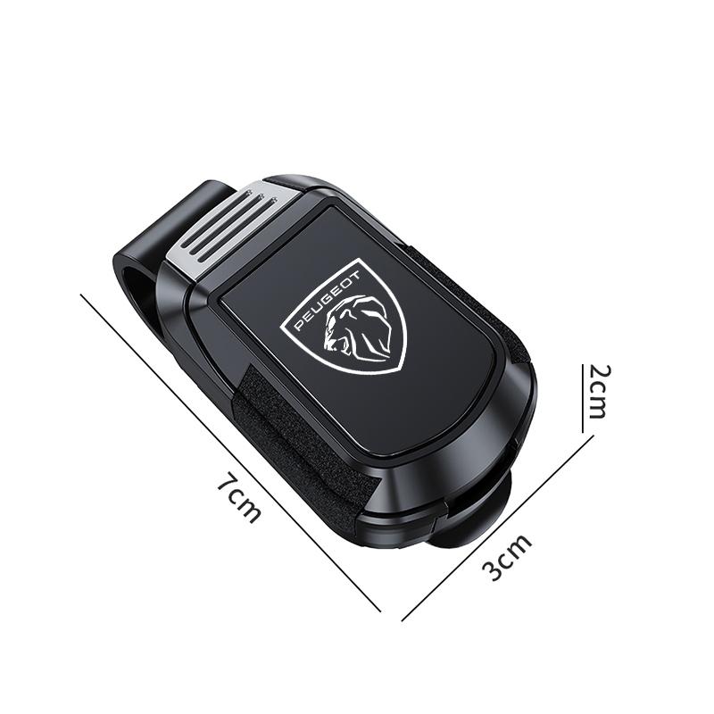 Mirror Style Car Sun Visor Glasses Holder Sunglasses Clip For Peugeot 206 307 308 3008 B207 208 407 4008 408 508 2008 5008 301