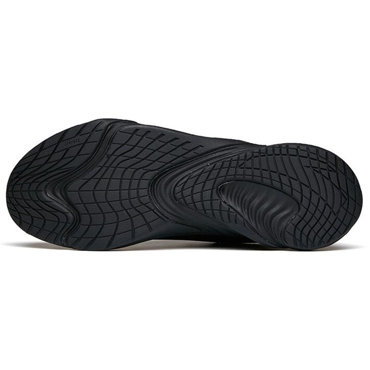 New Anta Running Collection Slip Resistant, Abrasion Resistant, Lightweight, Thermal Low Top Running Shoes Men's Black 112145523-9
