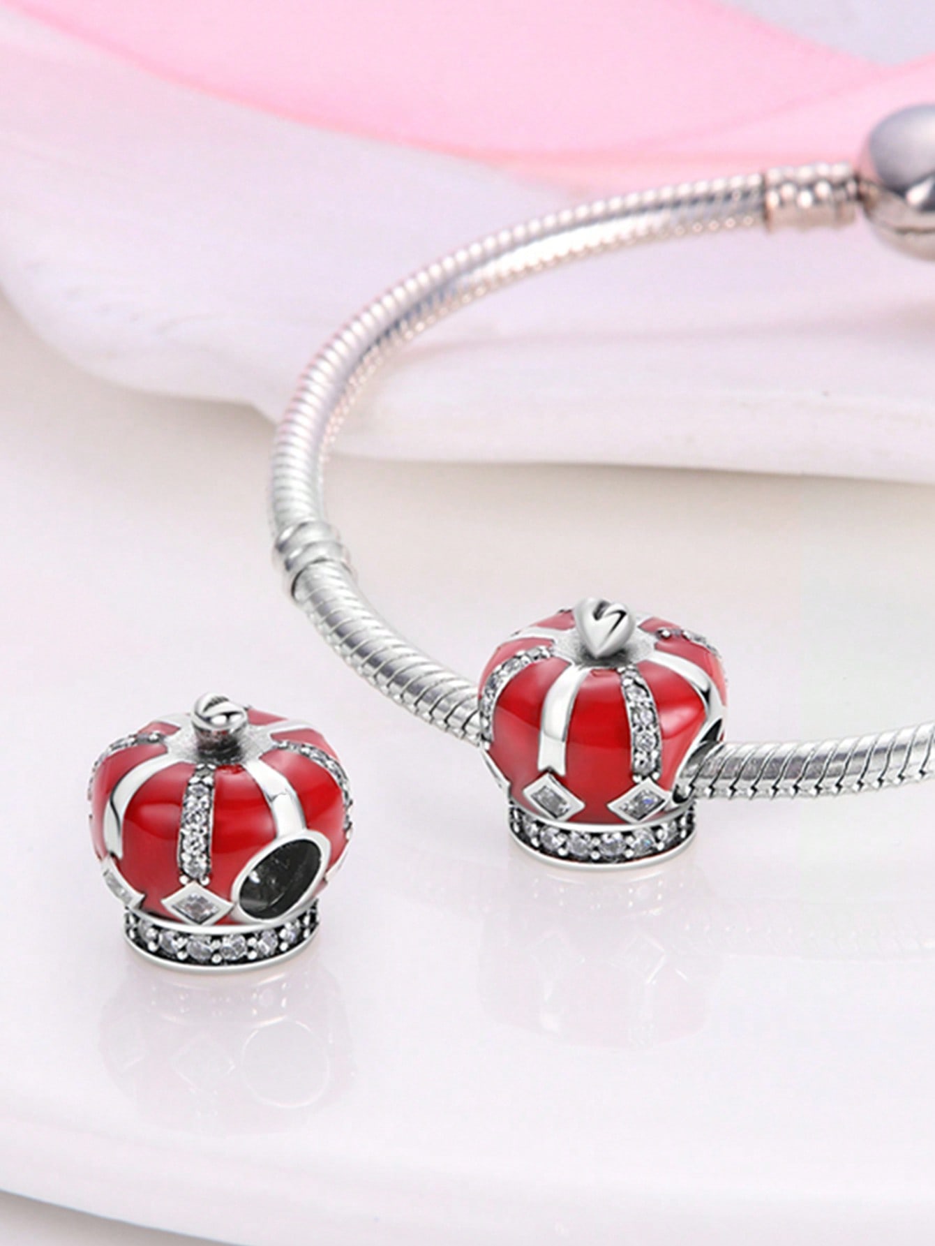 

Copper Metal Plated Authentic Original Charm Bead Components Cute little bear mouse snowman Bead Components Compatible With Bracelet High Quality -A18831