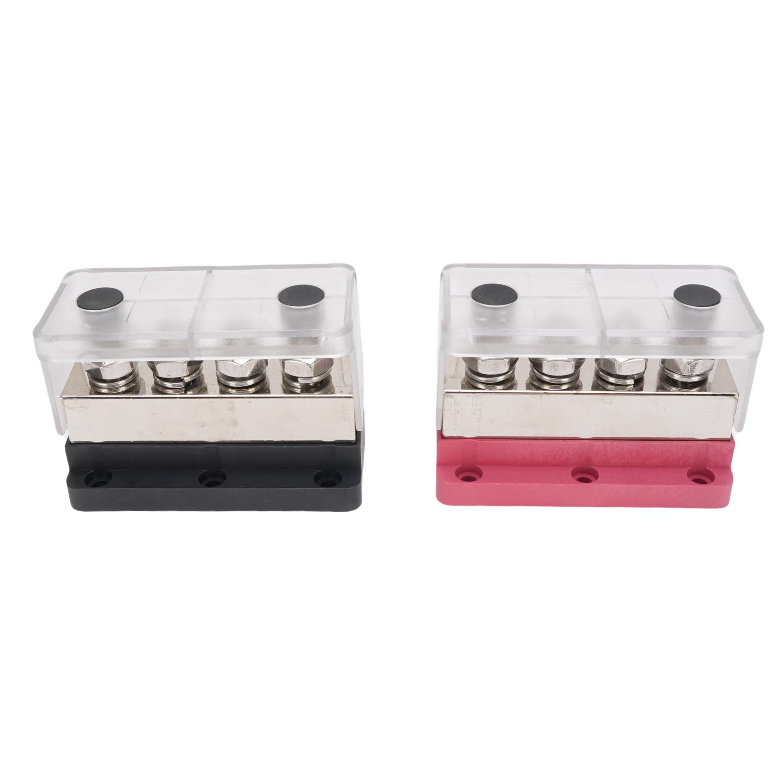 

M10 4 Way Power Distribution Block 600A Electric Busbar for Automobiles Vehicles RVs Marine Vessels