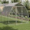 Vidaxl Kurnik Z Dachem 2,5X10X2,25 M Stal Ocynkowana