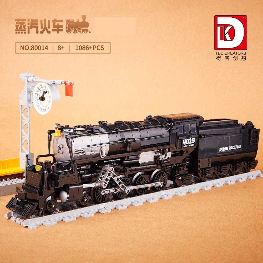 Unlimited Train Building Blocks Ore Train Steam Train Leader Orient Express Model Assembled Brick Toys For Kids Christmas Gift