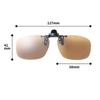 SWANS Made in Japan Polarized Polarized Light Brown (Swans) Sunglasses, Clip-on, Flip-Up, SCP-23_LBR,