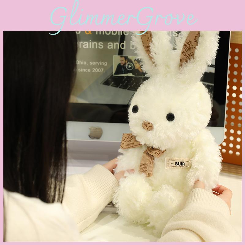 Adorable Tie Bow Cartoon Rabbit Plush Doll Children Toy For Gift Birthday