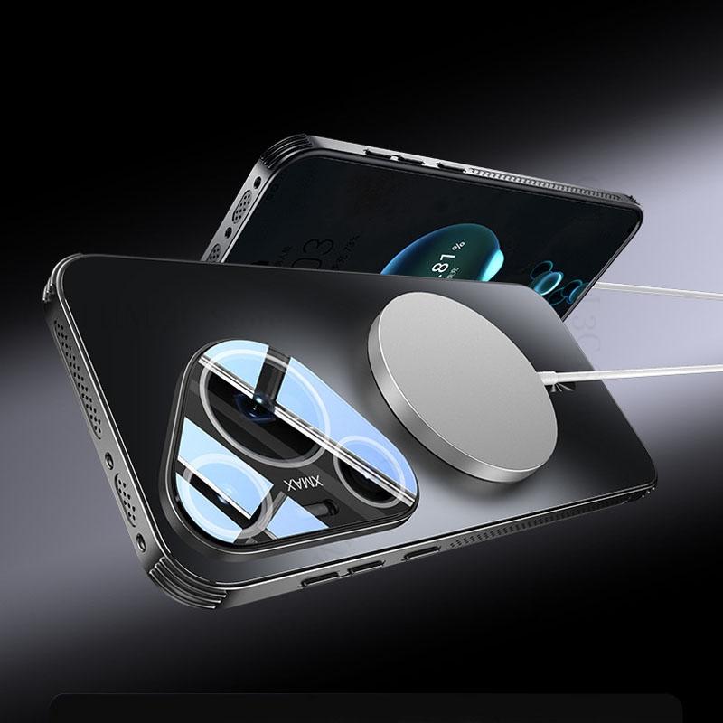 Husă Magnetică Cooling Armor Pentru Huawei Pura 70 Pro Plus Pentru Magsafe Magsafing Husă Pentru Nova 12 Pro 11 Ultra Mate 60 50 Pro Plus