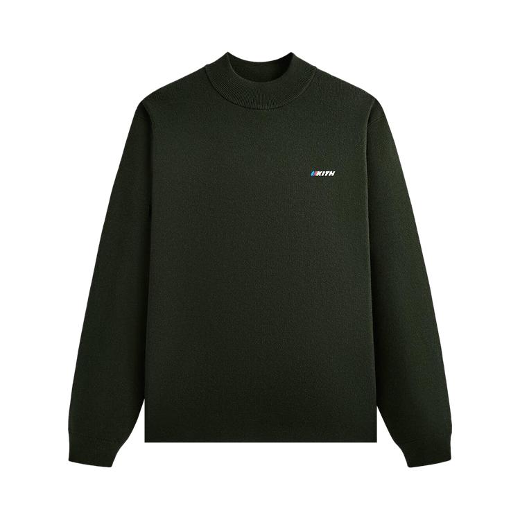 

Kith for BMW Knit Long Sleeve Mock Neck Vitality Men Tops Green KHM032896-345 S