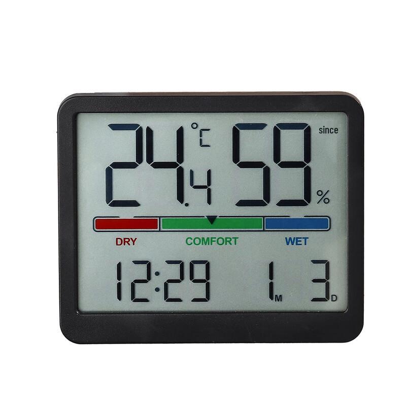 GOWKE LCD Digital Alarm Clock with Temperature Display