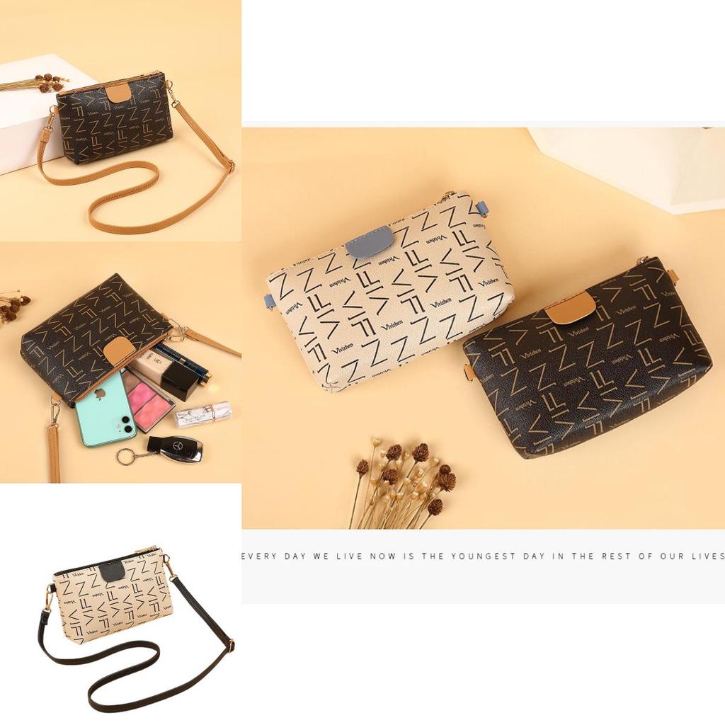 Small Square Crossbody Pvc Bag With Card And Coin Compartments
