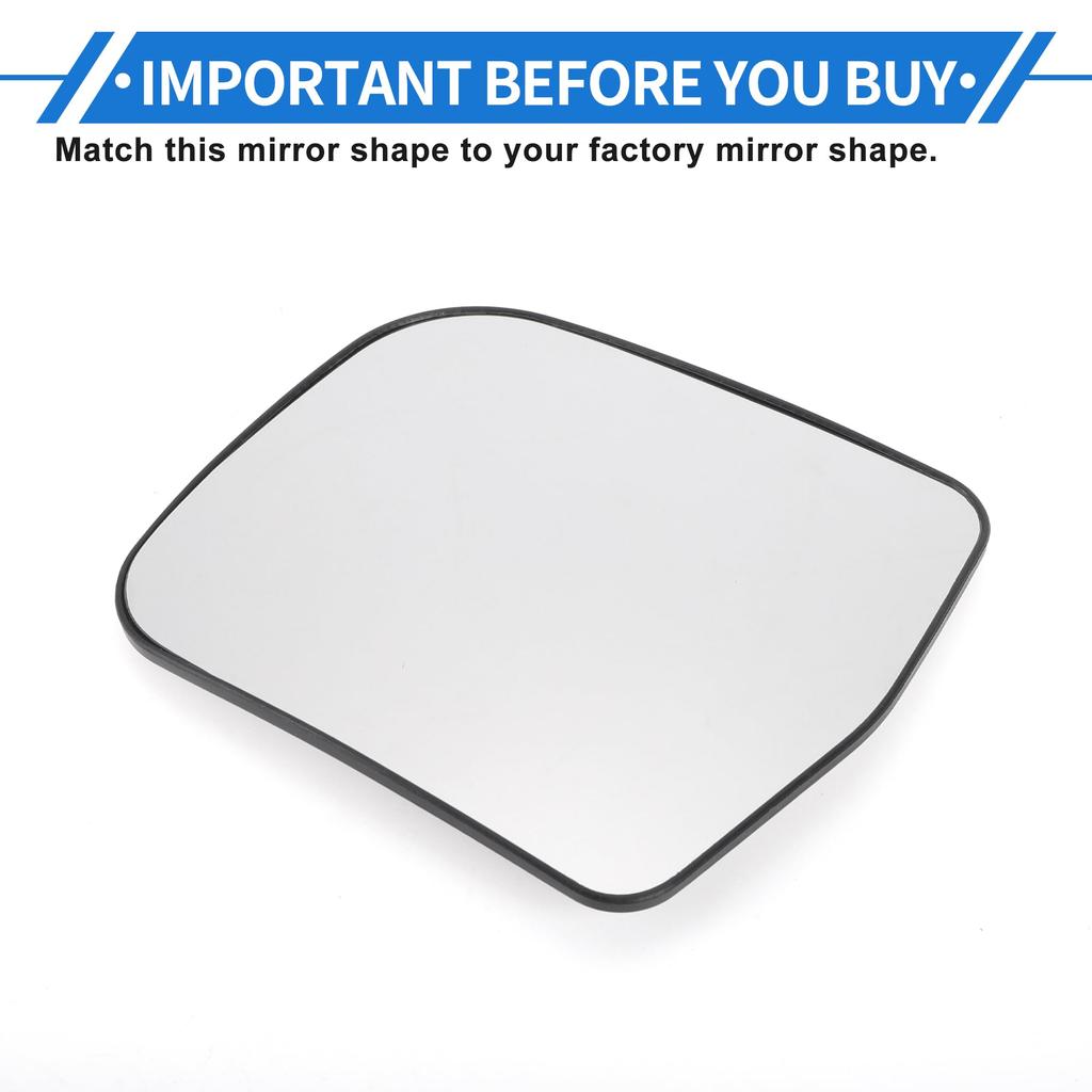 Motoforti Door Wing Left Driver Side Unheated Mirror Glass Replacement for Toyota PREVIA Estima 2000-2006