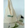 Korean Sweet Wind Canvas Bag Women's Niche Simple Letter Printing Shoulder Bag Commuter Large Capacity Tote Bag Tide