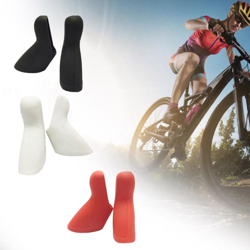 Bicycles Brake Hoods, 1 Pair Bike Brake Levers Cover Silicone Road Bike Brake Grip Sleeves Brake Protector for Cycling