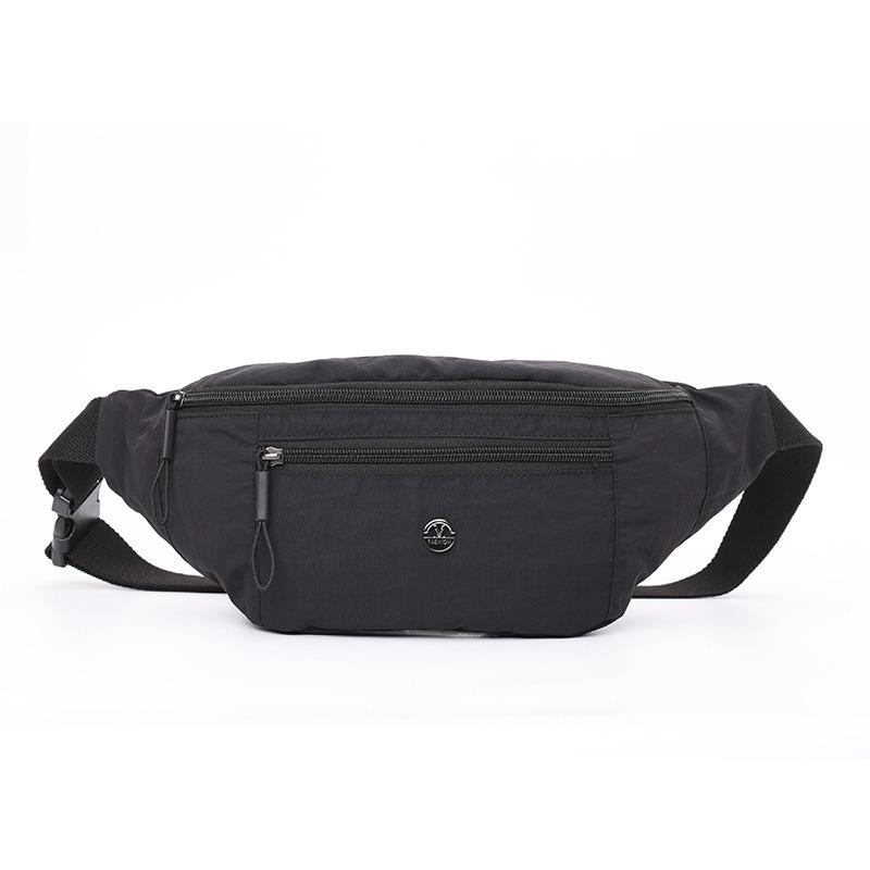 

New sports out storage fashion sports leisure fanny pack simple and lightweight solid color women s breast bag diagonal straddle backpack чорний