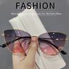Classic Vintage Cat Eye Sunglasses Woman Vintage Sun Glasses Female Ladies Cat Eye Sunglass Metal Frame Glasses