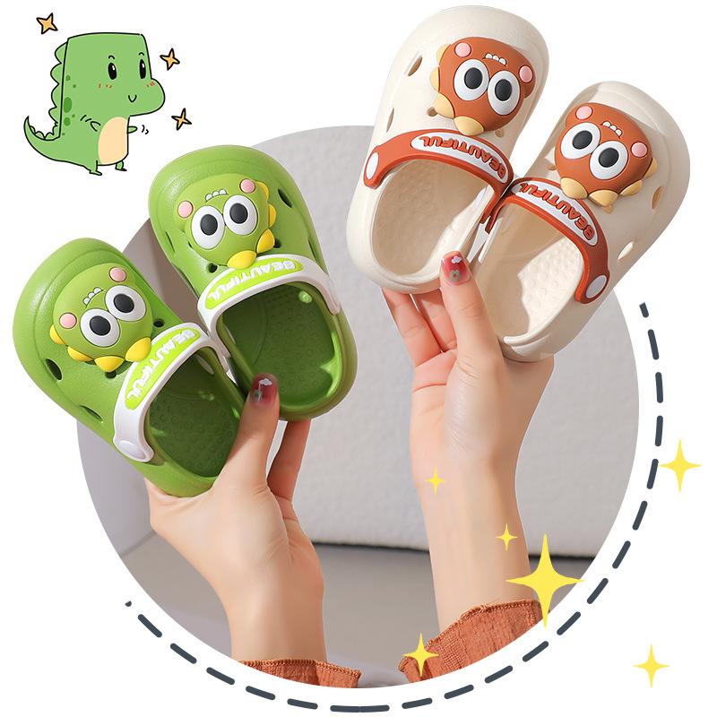 EVA Kids Summer Clog Sandals Cartoon Non-Slip Toddler Boys Girls Cute Indoor Outdoor Toe-Cap