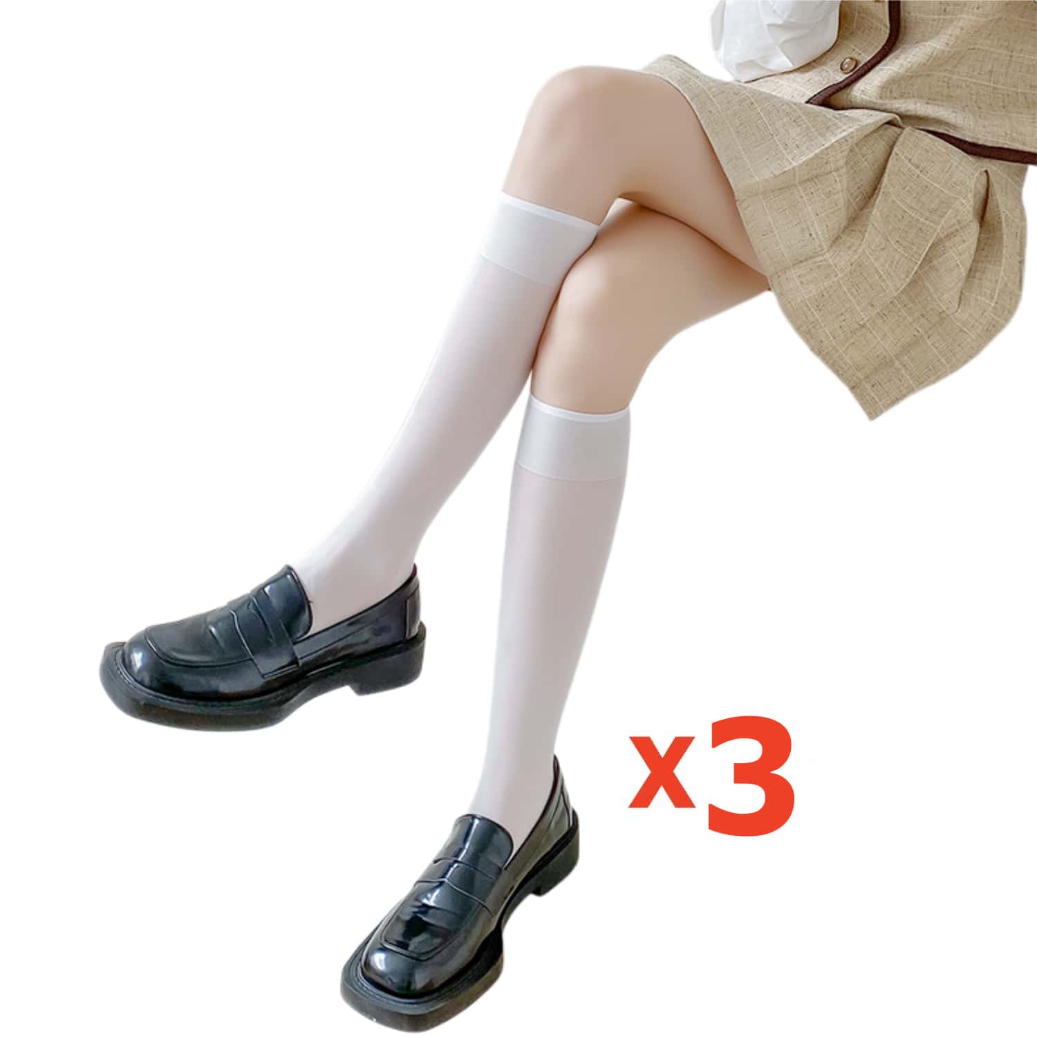 Sexy durchsichtige Strümpfe für Damen Sommer Transparent Seide Kniehoch Mode Durchsichtig Oberschenkelhoch Strumpfhosen One Size