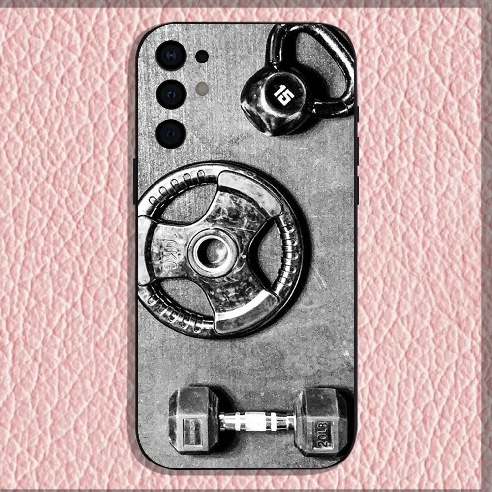 Gym Fitness Bodybuilding Phone Case For Samsung S25,S24,S21,S22,S23,S30,Ultra,S20,Plus,Fe,Lite,Note,10,9,5G Black Cover