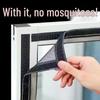 Self-Adhesive Mosquito Net & Soundproof Screen with Magic Tape Installation