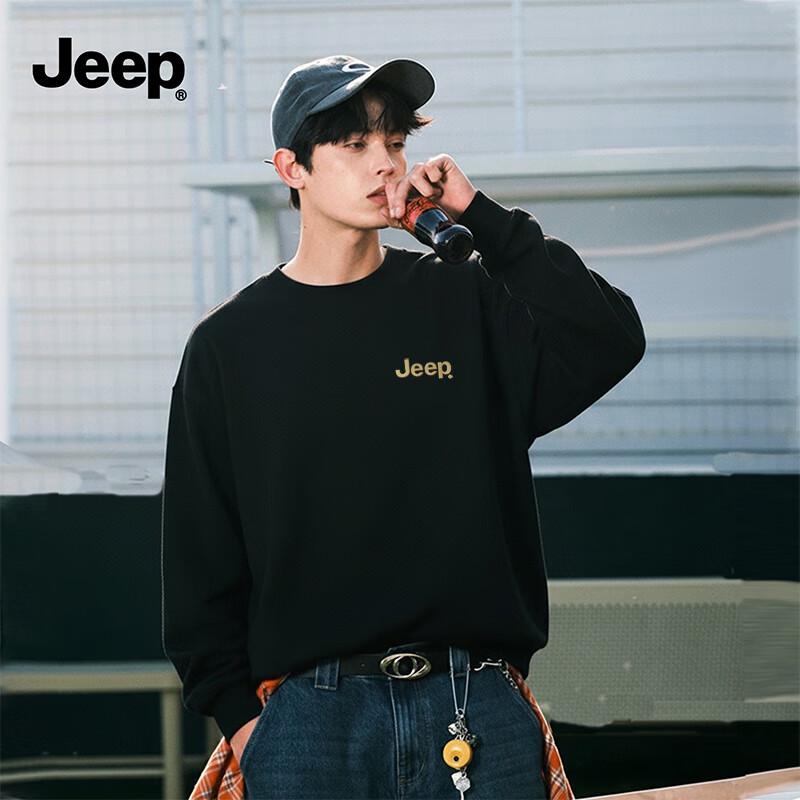 JEEP Men s Heavyweight Loose Fit Sweatshirt XL