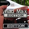 Car 3D Mad Max Edition Metal Chrome Zinc Alloy Adhesive Emblem Decorative Badge Funny Decal Auto Styling Accessory