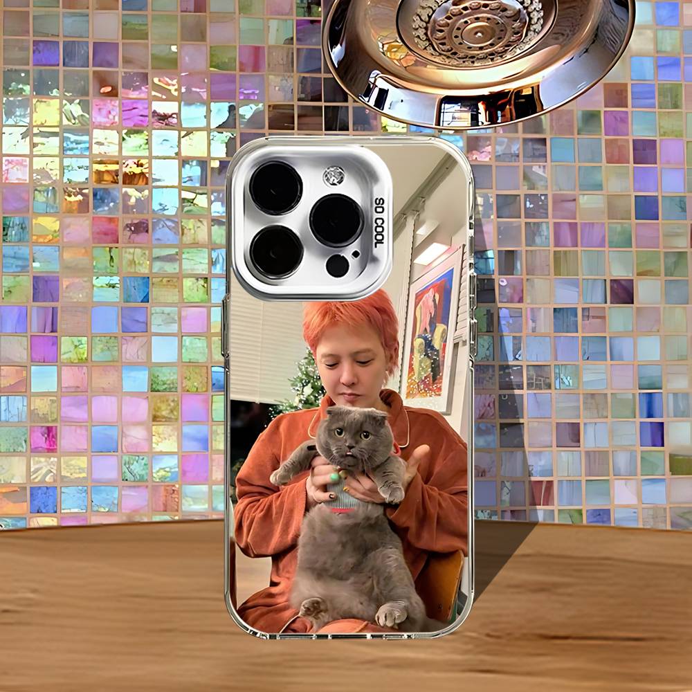 G-Gdragon Z-Zoa Cat Fashion Phone Case For iPhone 16,15,14,13,12,11,Pro,XS,Max,Plus,Mini,SE4,E White Matte Shockproof Cover