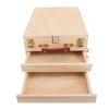 Wooden Pochade Box with 2 Drawers Adjustable Tabletop Art Easel Storage Box for 24 Inch Canvas Painting Sketching