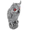 Touch Animal Repeller Solar Powered Owl Glowing Eyes Lifelike Appearance Waterproof Sun Resistant Bird Repeller for Home Garden Patio Fence