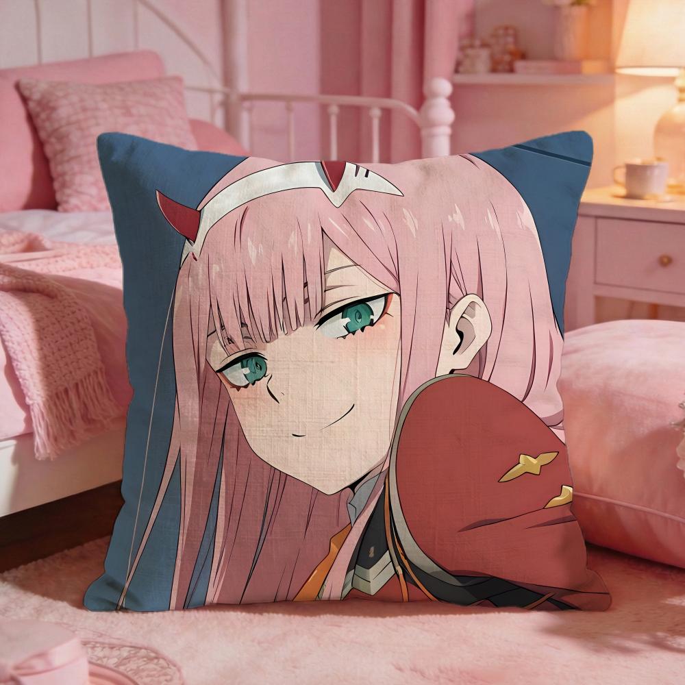 DDARLINGs In The FRANXX Cushion Cover Premium Comfort Reversible Pillow Cove Two In One Design For Any Room Car Interior