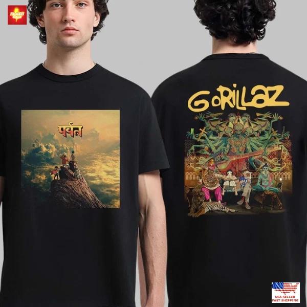 Gorillaz Альбом The Mountain Двусторонняя футболка L