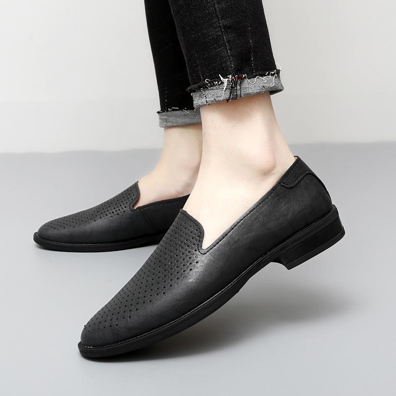 Módní Pánské Módní Formální Boty Dvouvrstvé Kožené Lehké a Pohodlné Obchodní Značka Le Fu Boty Velikost 38-48 Pánské Boty