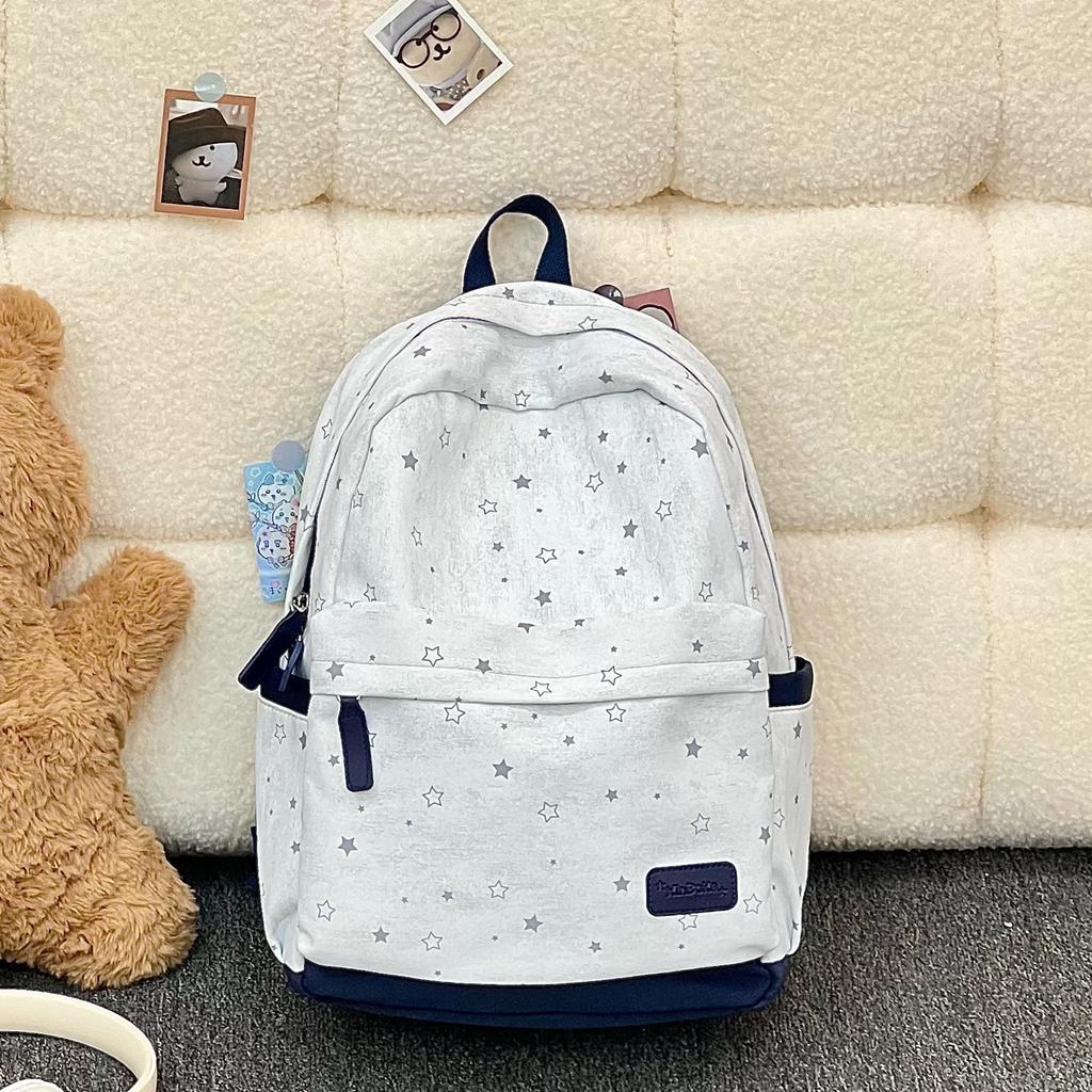 Schoolbag New Schoolbag Primary School Students Korean Version Ins Large Capacity Star Backpack Junior High School Girls Travel Small Backpack