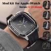 Prabangus anglies pluoštas Apple iWatch Series 11 10 46mm Modifikacijai Mod rinkinys Metalinis rėmelis Dėklas iWatch S11 10 46MM Dėklas Dirželis
