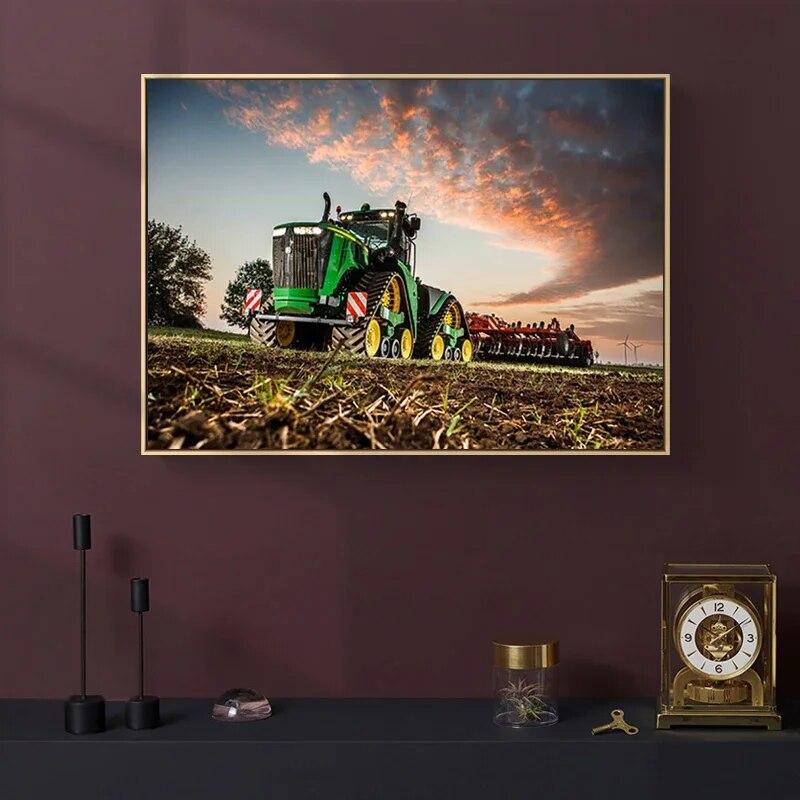 Film modern Tractor Farm Industry Pânză Pictură Poster Printmaking Wall Art Picture for Living Room Decoration Cuadros