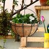 Coconut Fiber Liner Natural Half Round Coconut Coir Basket Fence Flower Baskets Plants Replacement Liners for Garden Flower Pot