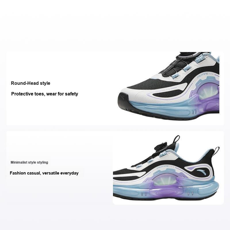 Anta Lightweight Durable Low-Top Kids Running Shoes Kids sneaker White Black 322415501-2 37