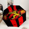 Football Club Emblem Lion Umbrella 8-Frame for Travel, Camping, Casual Lightweight Portable Umbrella, Essential for Every Family Holidays Gift