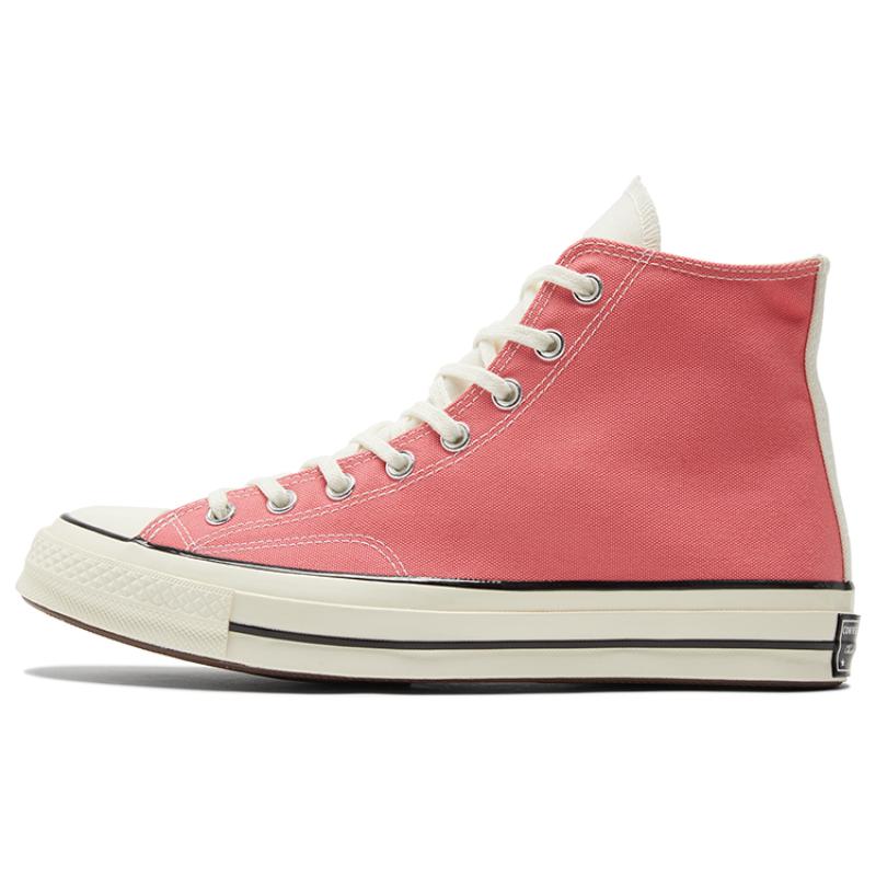 Converse Chuck Taylor All Star 70 Hi Hybrid Texture Saturn Gold Comfortable and Versatile High-Top Canvas Shoes Unisex Light Yellow Pink