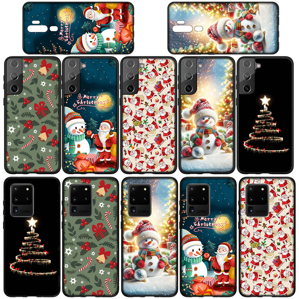 Phone Case for iPhone 17 16 15 Plus Huawei P30 P20 Lite Redmi Note 14 12 11 13 Pro Max OPPO A60 A80 A40 A18 A38 Santa Claus Merry Christmas Tree Cover
