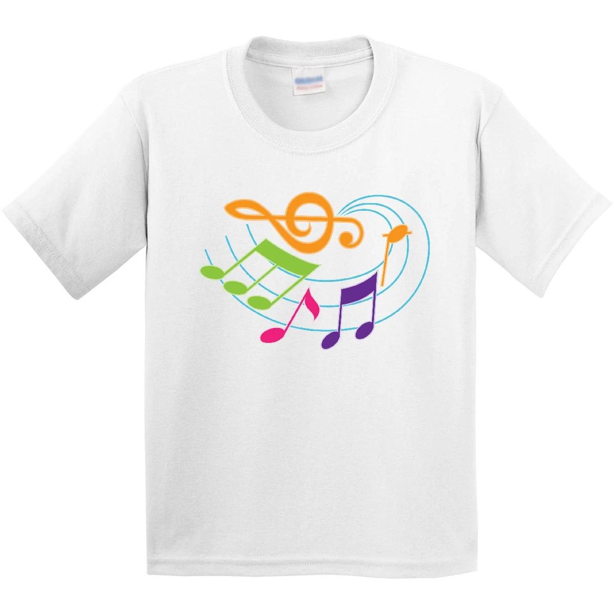 Inktastic Music Notes Musical Gift Youth T-Shirt Treble Clef Band Marching Choir 130