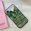Claude Monet Art Phone Case For IPhone 1716 15 14 13 Pro Max 11 12 Mini X Xs XR Black Silicone Cover
