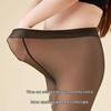 Lingsha Damen Plus Size Thermische durchsichtige Strumpfhose