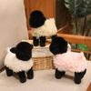 1 Pezzo 23cm Kawaii Pecora Nera Peluche Giocattoli Carini Palla di Carbone Pecora Lana Riccia Peluche Bambole Animali Morbidi Decorazione Regalo
