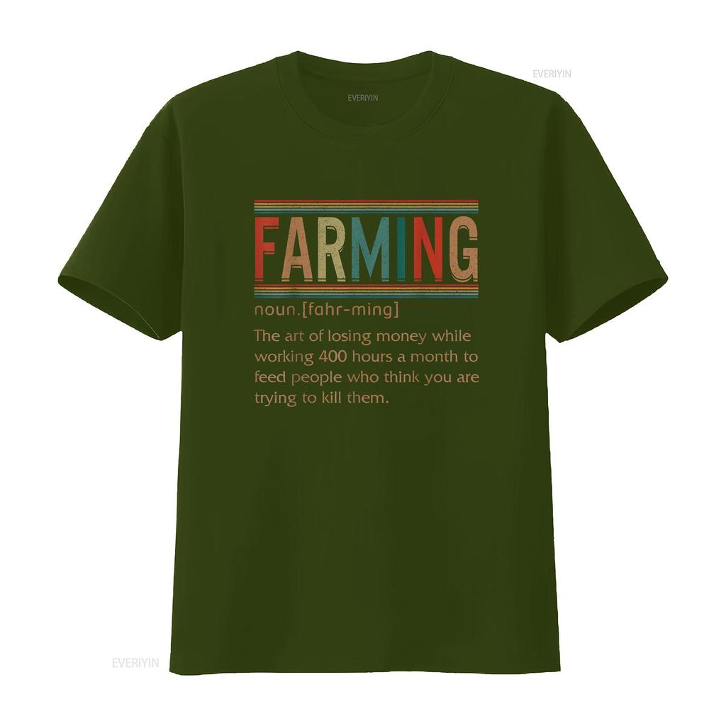 Farming Noun Definition Funny Farmer Farm Lover S T Shirt Vintage Washed Soft Designer Clothes Unisex Homme