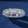 Huitan Versatile Style Women Rings Full Paved Dazzling CZ for Wedding Party Engagement Luxury Trendy Accessories Jewelry Gift