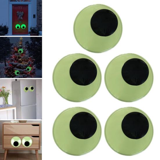 5Pcs 5/10/15CM Googly Wiggle Eyes Self Adhesive Glow-in-the-dark Multi Sizes Cartoon Big Eyes DIY Craft Project Eyes Sticker Decoration