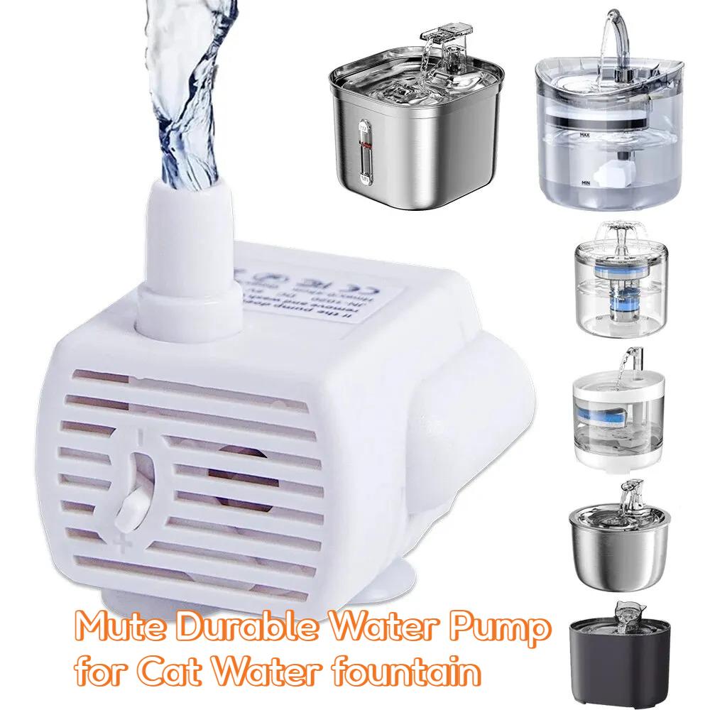 Water Pump for Cat Water Fountain Mute Durable Water Pump Accessories for Cat Drinker Dispenser Replacement Anti Dry Burn Motor