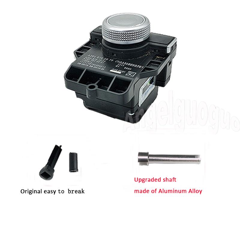 Car Repair Kit for Mercedes Benz Radio Command Controller Rotary Switch Button Scroll Knob Shaft For Mercedes W204 X204