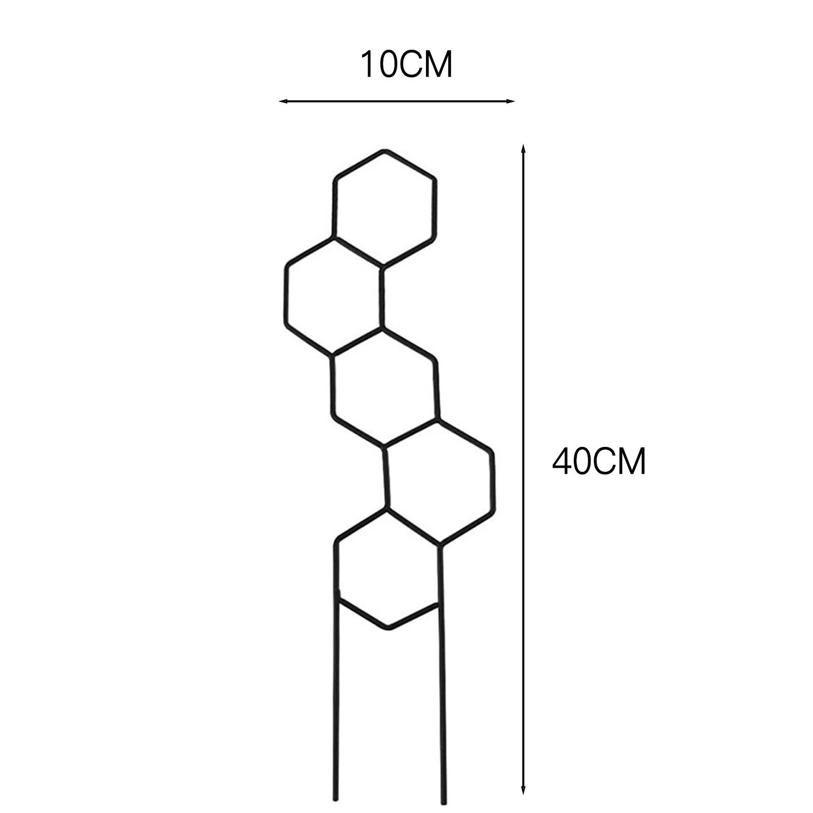 

Metal Honeycomb Shape Plant Trellis for Climbing Hexagon Stake Indoor Home Plants Supporter Balcony Climbing Plant Metal Rack