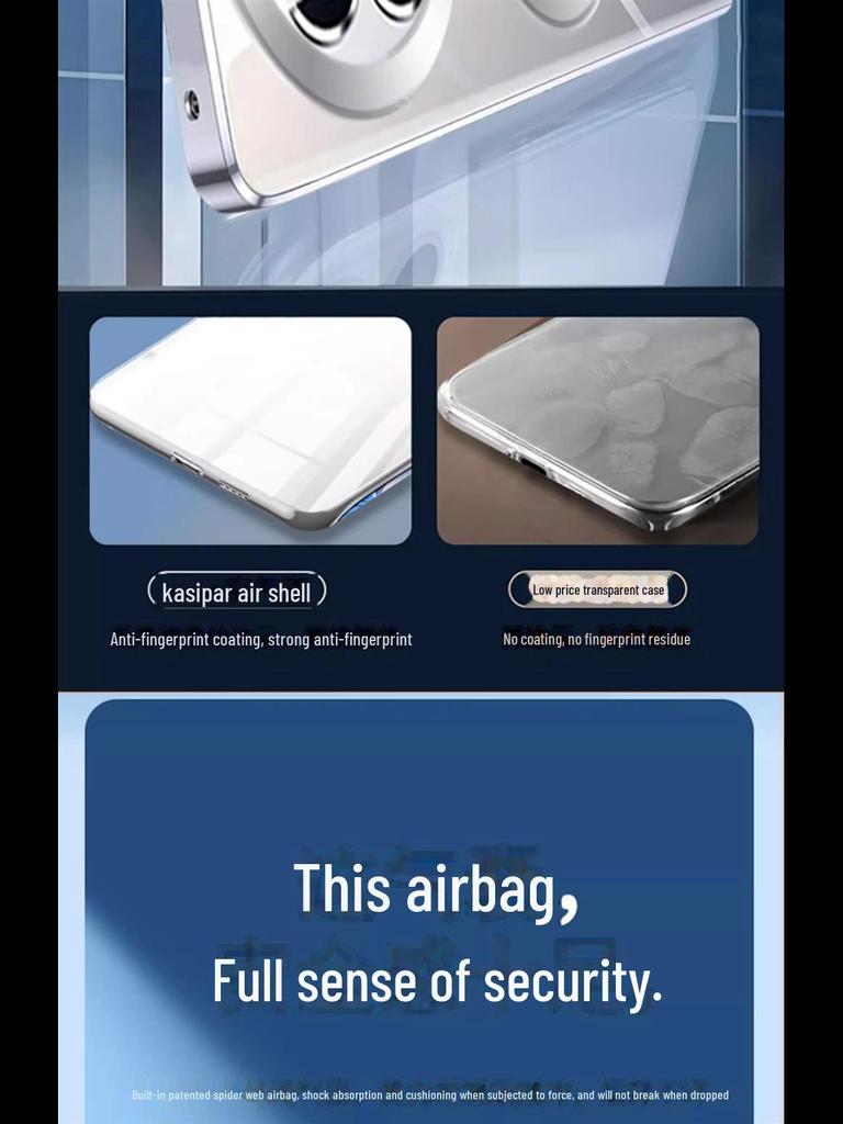 "Huawei Mate60 Pro/P70 Magnetische Sturzsichere Transparente Objektivabdeckung"